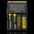Nitecore D4 Digicharger LCD-skärm avancerad batteriladdare för Li-ion 18650 och NiMH med säkerhetsfunktioner