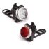 HJ-030 USB-uppladdningsbart cykelljus 3 LED 4 lägen för stadscykling Vattentät framlampa för ökad synlighet