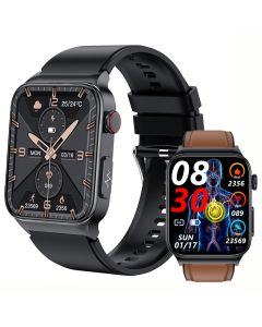 E500 Blodsocker Smart Watch Herr EKG-mätare Blodtryck Kroppstemperatur Smartwatch IP68 Vattentät Fitness Tracker