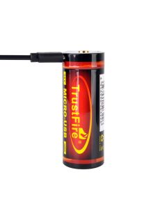 TrustFire Mirco USB 26650 5000mAh litiumjonbatterier 3,7V 18Wh uppladdningsbart batteri