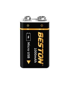 Beston 9V 1000mAh mikro-USB li-ion uppladdningsbart batteri 6F22 usb-batteri för RC Helikoptermodell Mikrofonleksak