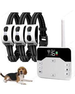 Trådlöst elektroniskt stängselsystem för hundar och fjärrträningshalsband Beep Shock Vibration och husdjursinneslutning för valpar i alla storlekar