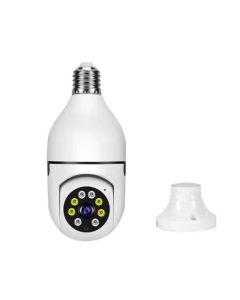 5G Wifi E27 Glödlampa Övervakningskamera Night Vision Fullfärg Automatisk Människospårning 4X Digital Zoom Video Security Monitor Cam