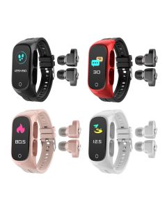 N8 TWS Trådlöst Bluetooth Headset Smart Watch Herr Dam Bluetooth-hörlurar Samtal Sömnmätare Puls Smart Watches