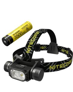 Nitecore HC68 2 x Luminus SST-40-W lysdioder 2000 Lumens Dual Beam Uppladdningsbar Fokuserbar Pannlampa med 3500mAh batteri