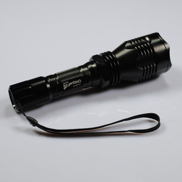 UniqueFire HS-802 Rött ljus LED-ficklampa med lång räckvidd för camping, vandring och djurobservation med 500 meters stråle