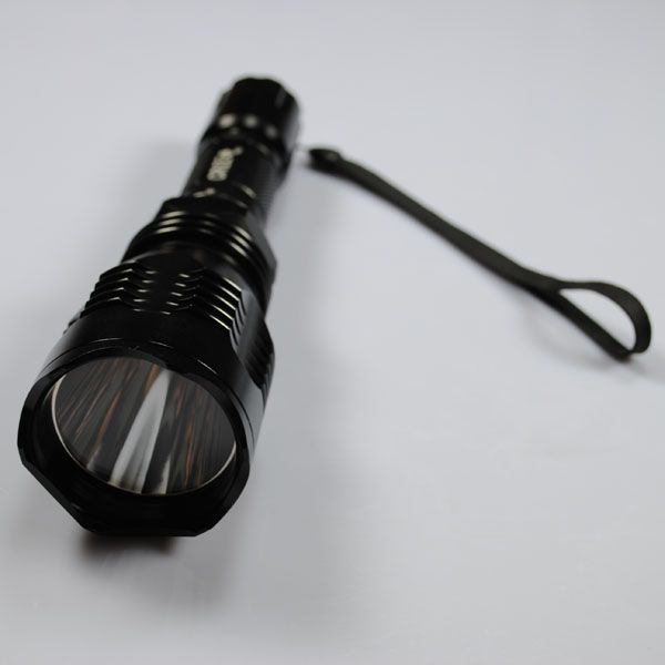 UniqueFire HS-802 Rött ljus LED-ficklampa med lång räckvidd för camping, vandring och djurobservation med 500 meters stråle
