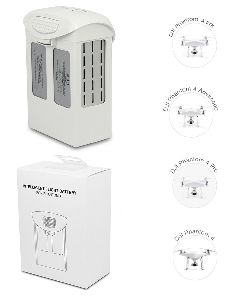 DJI Phantom 4 batteri 15.2V hög kapacitet 5870mAh Li-Po för FPV quadcopter och lång flygtid Phantom 4 Series