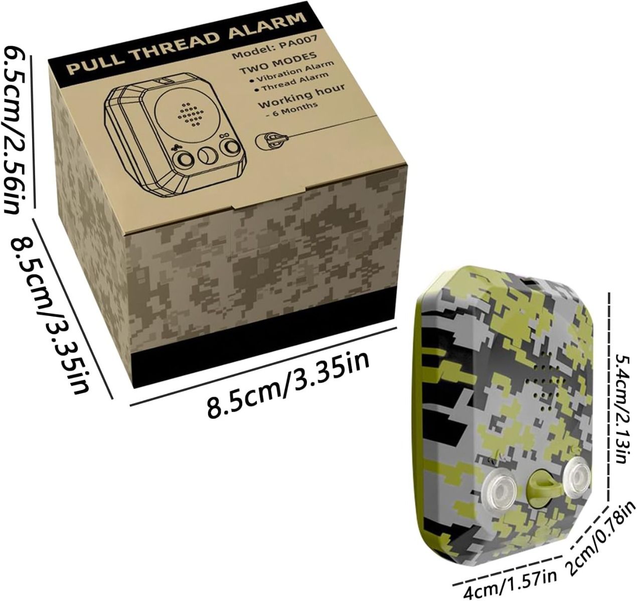 120dB Perimeterlarm Vattentät - Utomhuslarm, Säkerhetssiren för Camping, Jakt & Egendomsskydd
