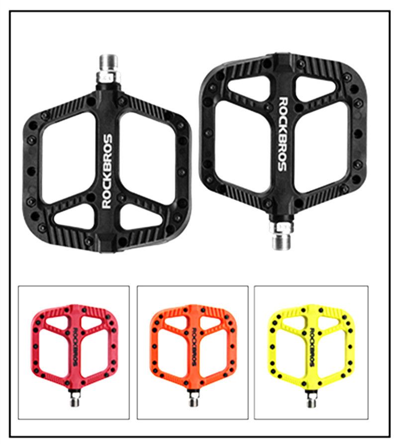 ROCKBROS Ultralätta tätade lager cykelpedaler Hållbart nylon Högkvalitativa MTB-cykelkomponenter
