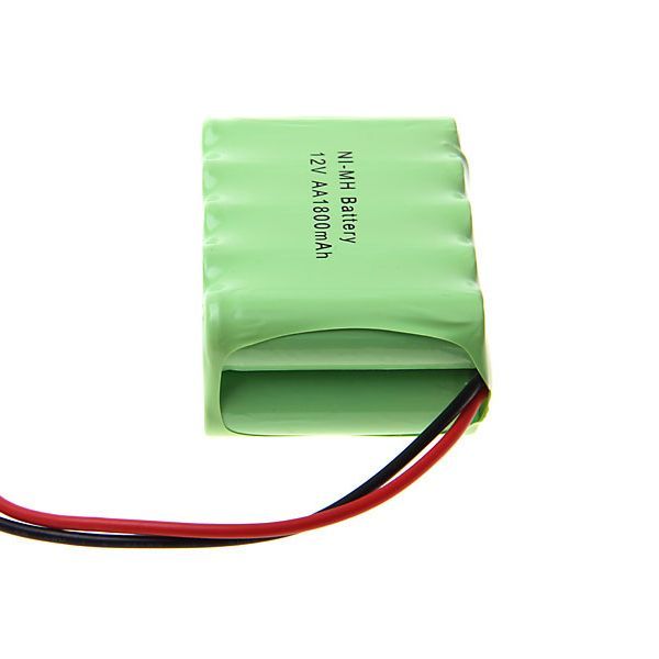 Miljövänligt 12V AA 1800mAh Ni-MH SM-kontakt laddningsbart batteripaket för leksaker och gadgets - högpresterande kapacitet
