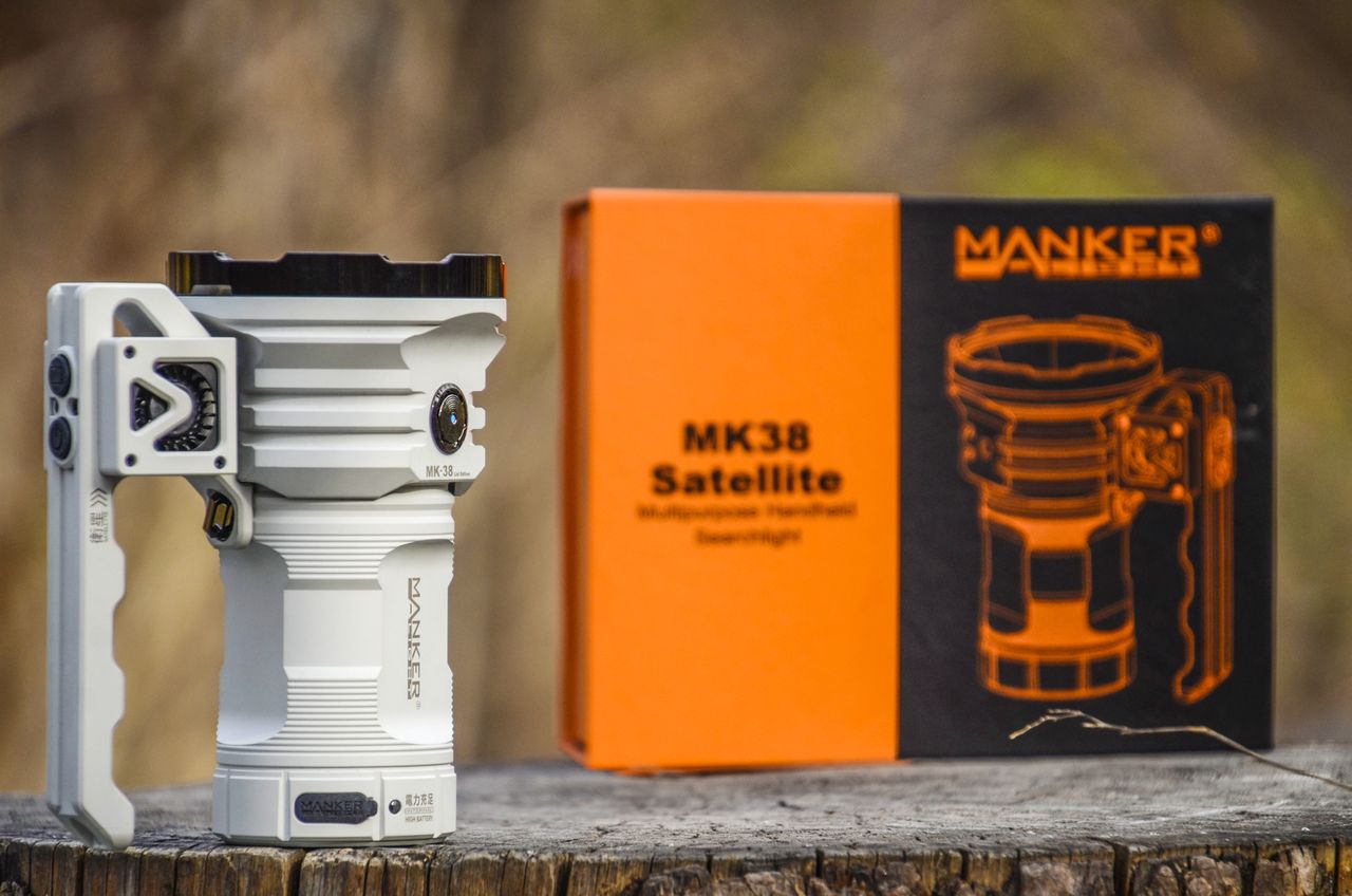 Manker MK38 LED-ficklampa 41500 lumen lång räckvidd hållbar mångsidig för camping och nödsituationer