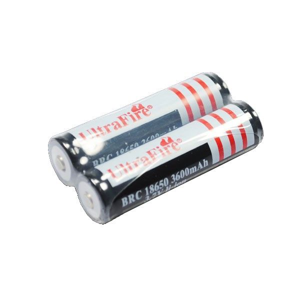 UltraFire 3.7V 18650 3600mAh hög kapacitet uppladdningsbara batterier för hållbar och miljövänlig kraft