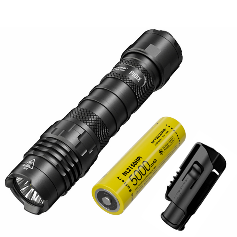 Nitecore P10iX 4000 lumen kraftfull taktisk ficklampa med 4 x XP-L2 V6 LED, 158 meters räckvidd, lång drifttid och hög hållbarhet