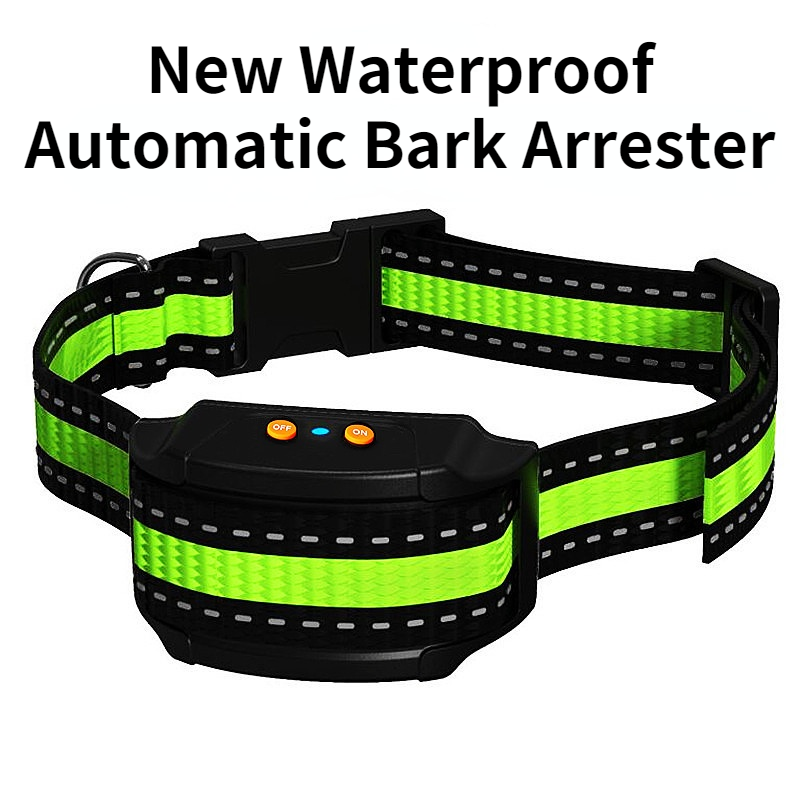 Intelligent Sällskapsdjur Hund Anti Skällande USB Elektrisk Ultraljud Hund Träningshalsband Vattentätt