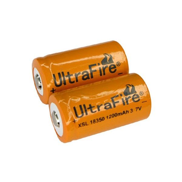 Upptäck Ultrafire XSL 18350 1200mAh hållbart batteri 3.7V låg självurladdning för elektroniska enheter