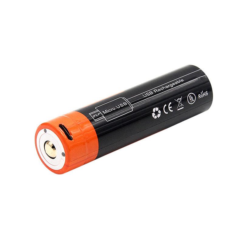 Upptäck 18650 2600mAh 3.7V Micro USB batteri uppladdningsbar litiumjon med hög energitäthet och lång livslängd