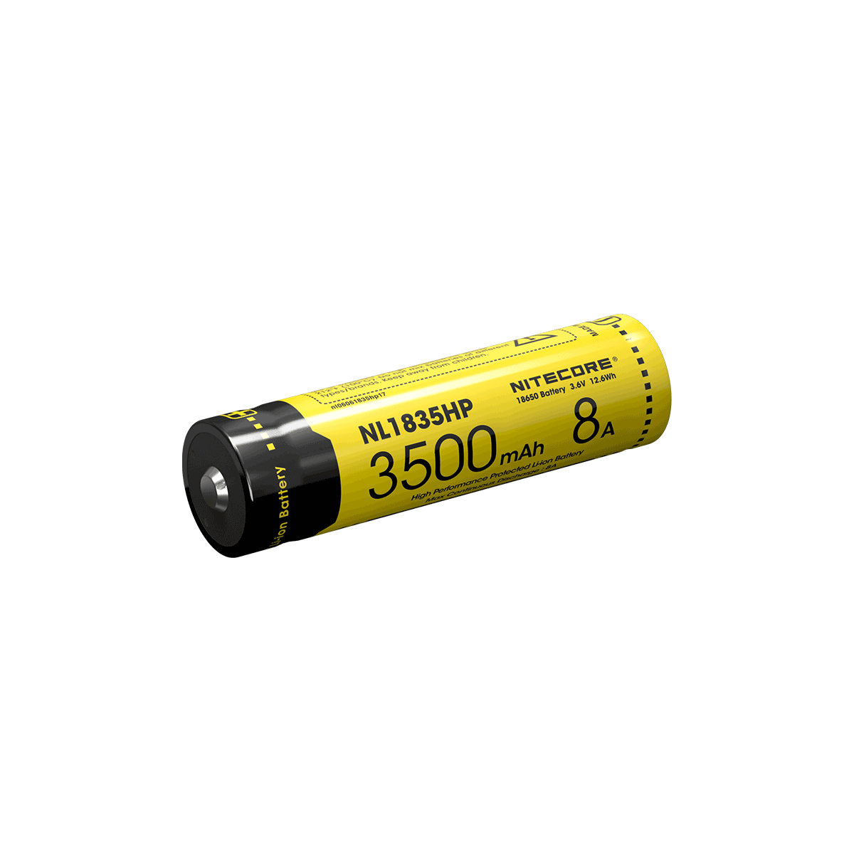 Nitecore NL1835HP 3500mAh Uppladdningsbart 18650 Batteri Högpresterande för Ficklampa och Teknologiprylar
