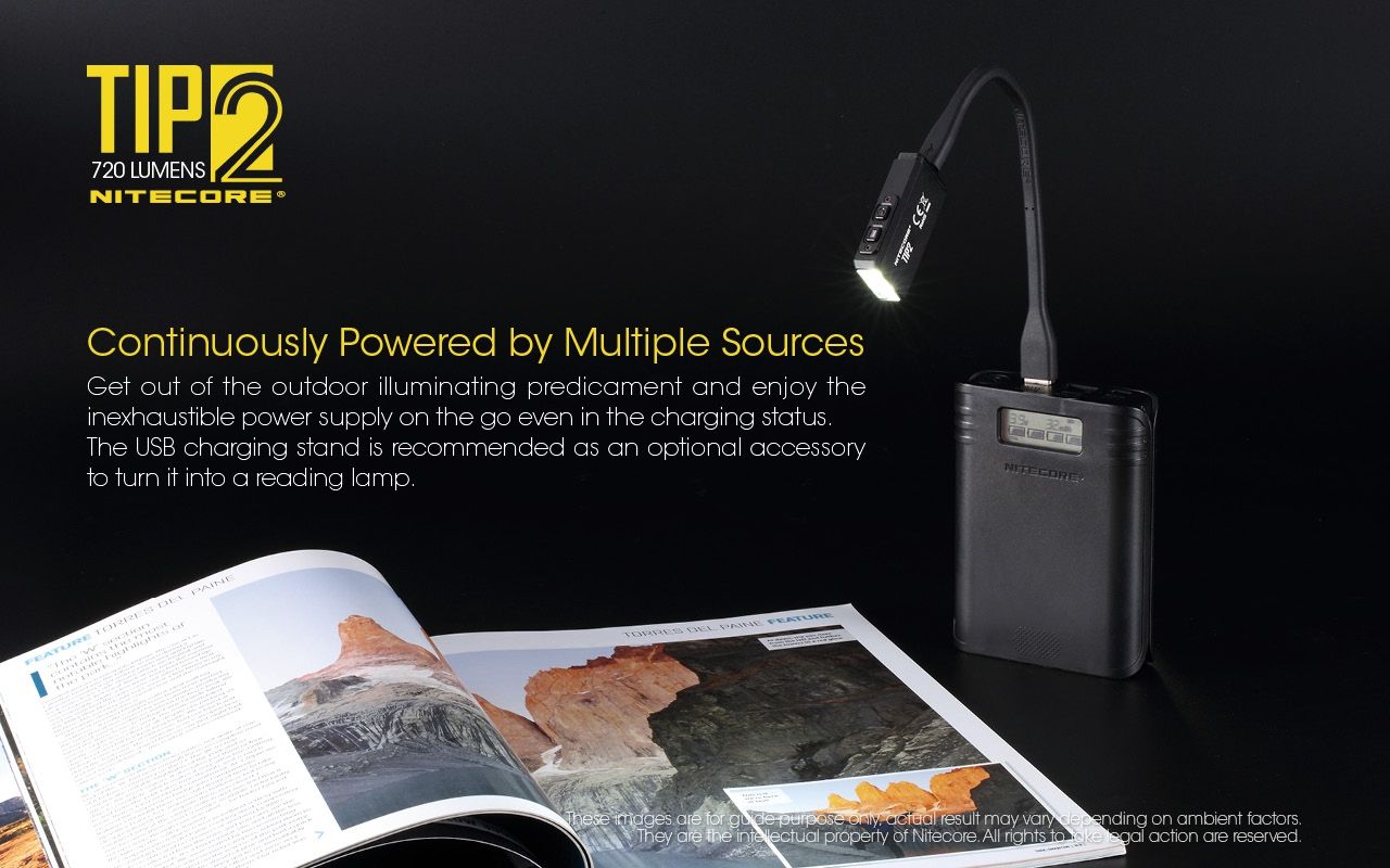 NITECORE TIP2 Nyckelring Ficklampa 720 Lumens USB Uppladdningsbar Kompakt Design Imponerande Strålavstånd