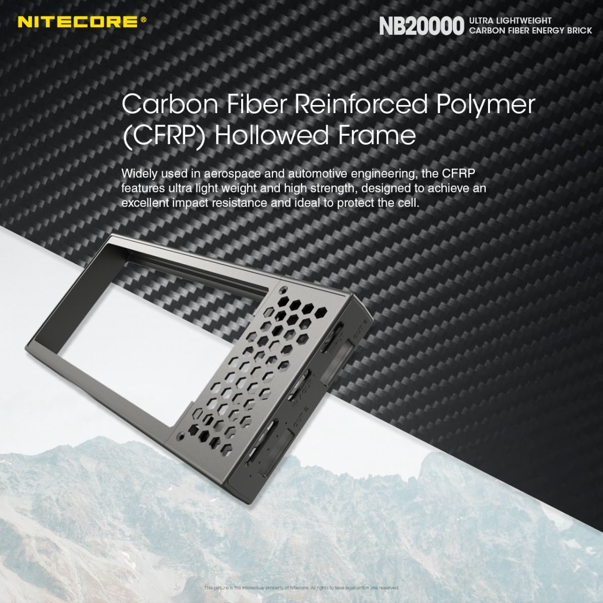 Nitecore NB20000 robust powerbank 20000mAh med QC snabbladdning USB USB-C lättviktig mobil kraftlösning