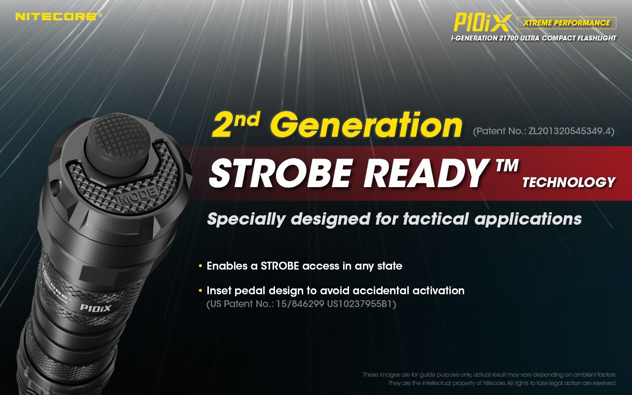Nitecore P10iX 4000 lumen kraftfull taktisk ficklampa med 4 x XP-L2 V6 LED, 158 meters räckvidd, lång drifttid och hög hållbarhet