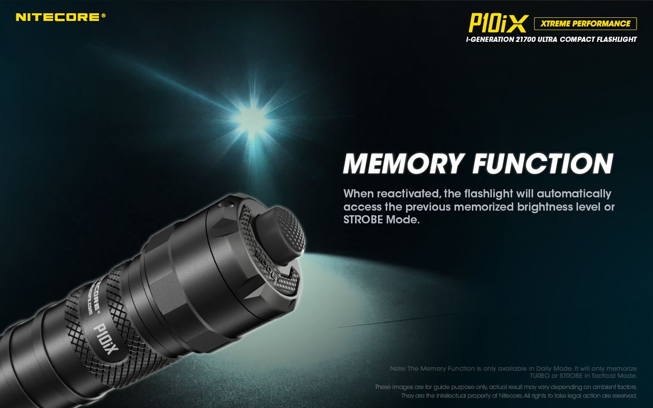 Nitecore P10iX 4000 lumen kraftfull taktisk ficklampa med 4 x XP-L2 V6 LED, 158 meters räckvidd, lång drifttid och hög hållbarhet