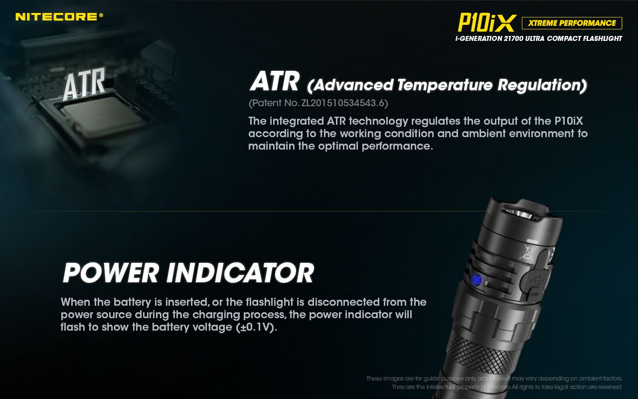 Nitecore P10iX 4000 lumen kraftfull taktisk ficklampa med 4 x XP-L2 V6 LED, 158 meters räckvidd, lång drifttid och hög hållbarhet