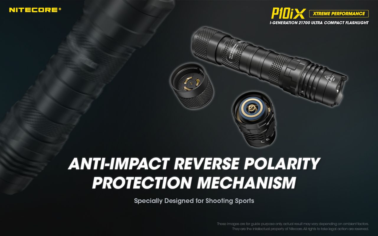 Nitecore P10iX 4000 lumen kraftfull taktisk ficklampa med 4 x XP-L2 V6 LED, 158 meters räckvidd, lång drifttid och hög hållbarhet