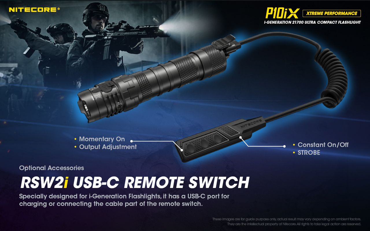 Nitecore P10iX 4000 lumen kraftfull taktisk ficklampa med 4 x XP-L2 V6 LED, 158 meters räckvidd, lång drifttid och hög hållbarhet