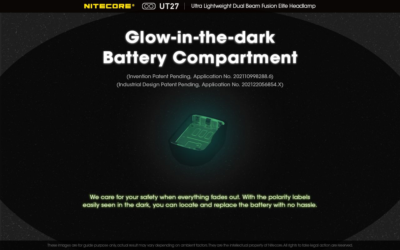 Nitecore UT27 pannlampa 520 lumen mångsidiga belysningslägen robust design för nattäventyr och stjärnskådning
