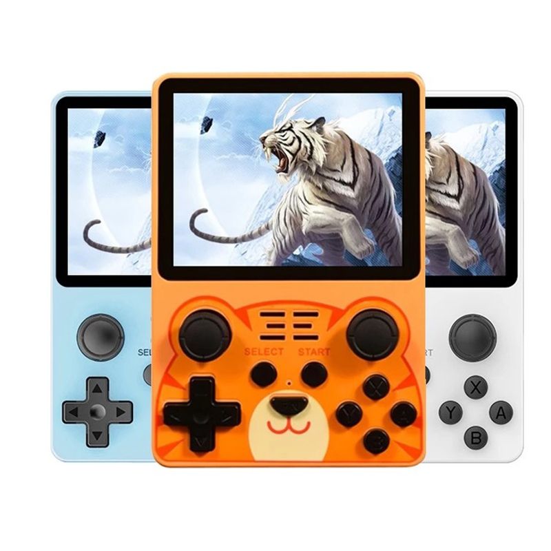POWKIDDY RGB20S Handhållen konsol 3.5 tum HD-skärm Retro-spelenhet för barn Retro-entusiaster presenter