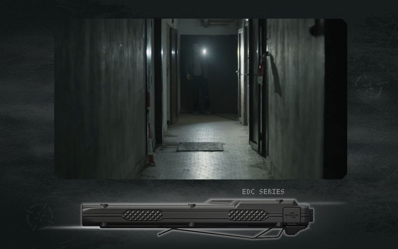 NITECORE EDC27 Lättvikt 3000 Lumen uppladdningsbar ficklampa för utomhusäventyr och nödberedskap