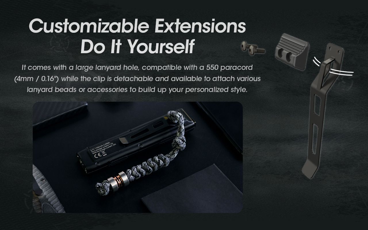 NITECORE EDC27 Lättvikt 3000 Lumen uppladdningsbar ficklampa för utomhusäventyr och nödberedskap