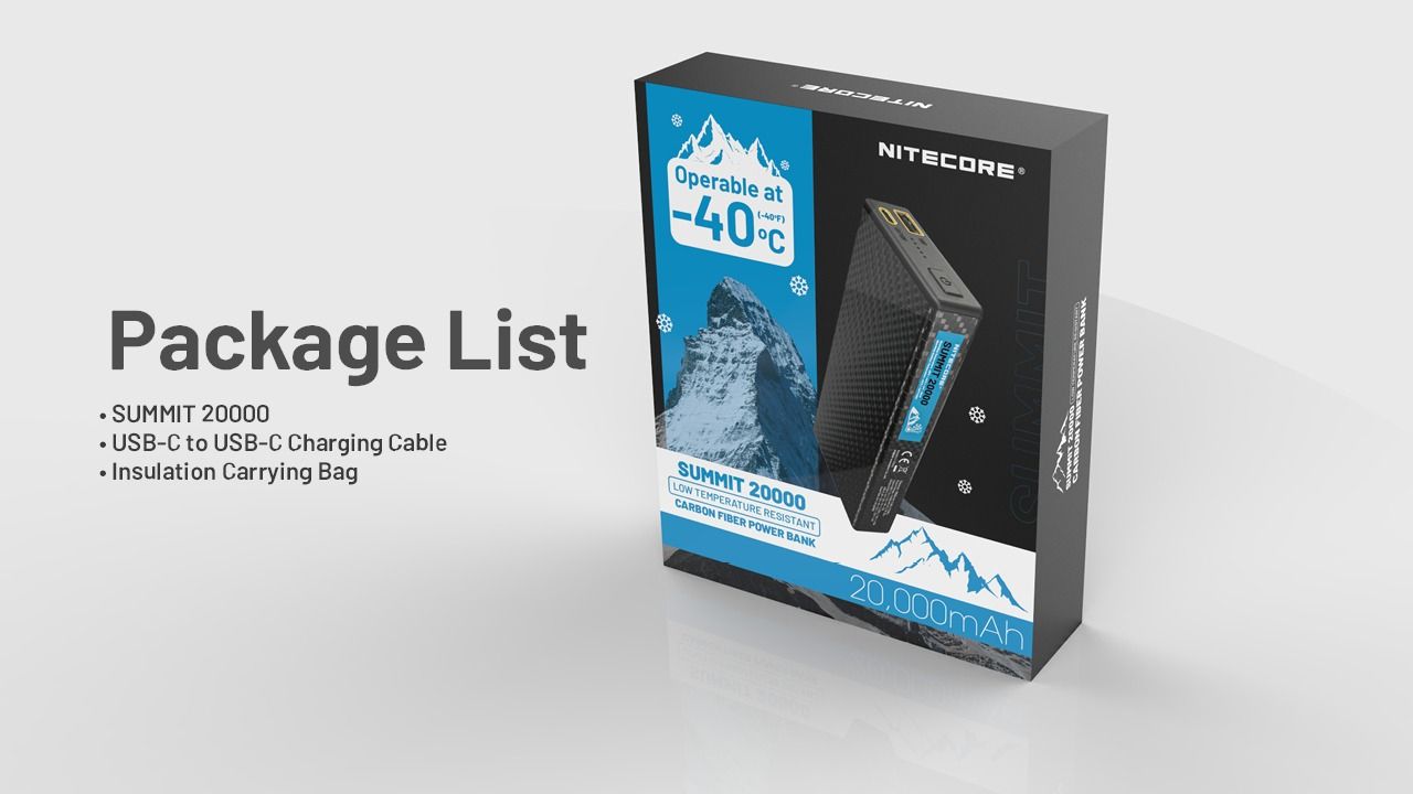 Nitecore Summit 20000 Power Bank
