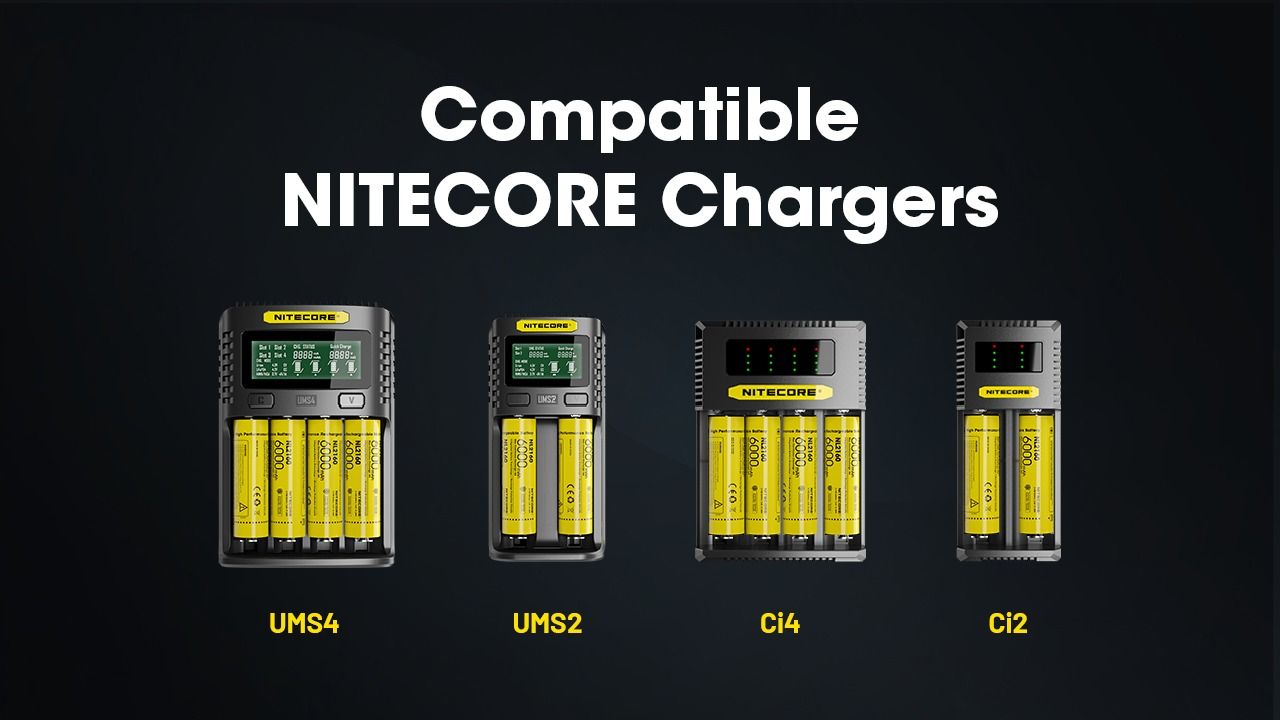 NITECORE NL2160 6000mAh 21700 Li-ion laddningsbart batteri