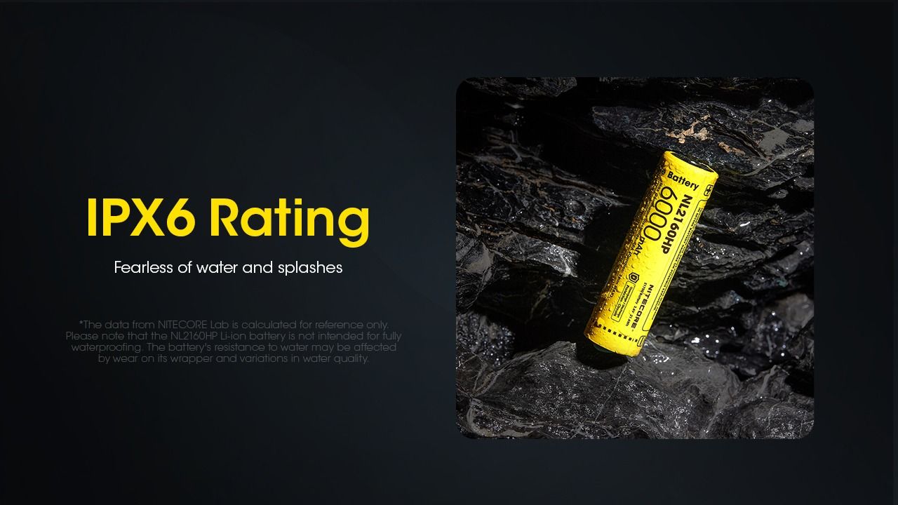 NITECORE NL2160HP 6000mAh 3.6V 21700 USB-C Li-jon Uppladdningsbart Batteri Hög Kapacitet Bärbar Strömkälla