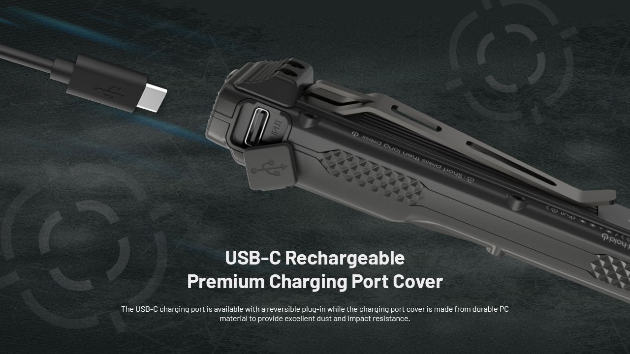 Nitecore EDC25 Kompakt 3000 Lumen USB-C Ficklampa Mångsidig Utomhus Hög Lumen EDC Ficklampa