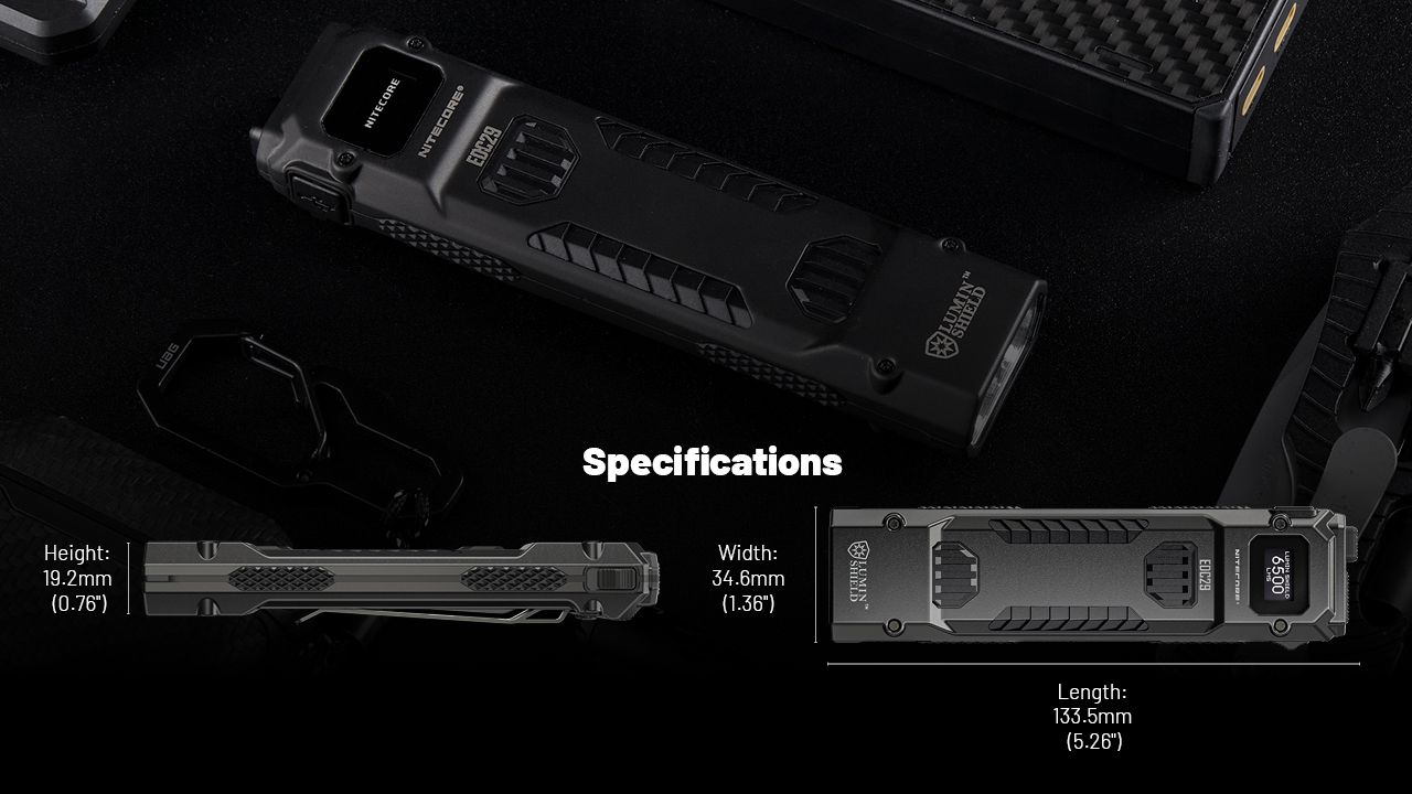 NITECORE EDC29 6500 Lumen USB-C Laddningsbar Ficklampa Lång räckvidd Vardagsbärande Äventyr