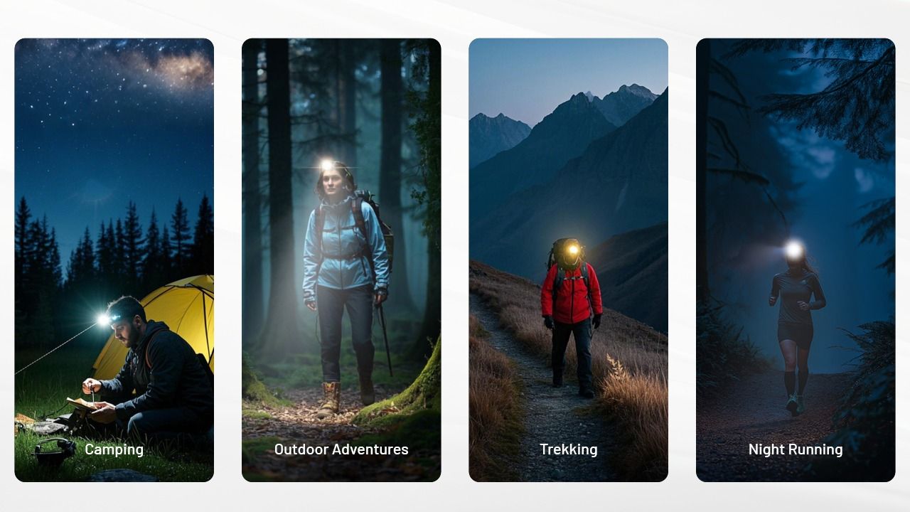 NITECORE NU25 MCT UL 400 Lumen pannlampa lättvikt USB-C laddningsbar för vandring, camping och nödsituationer