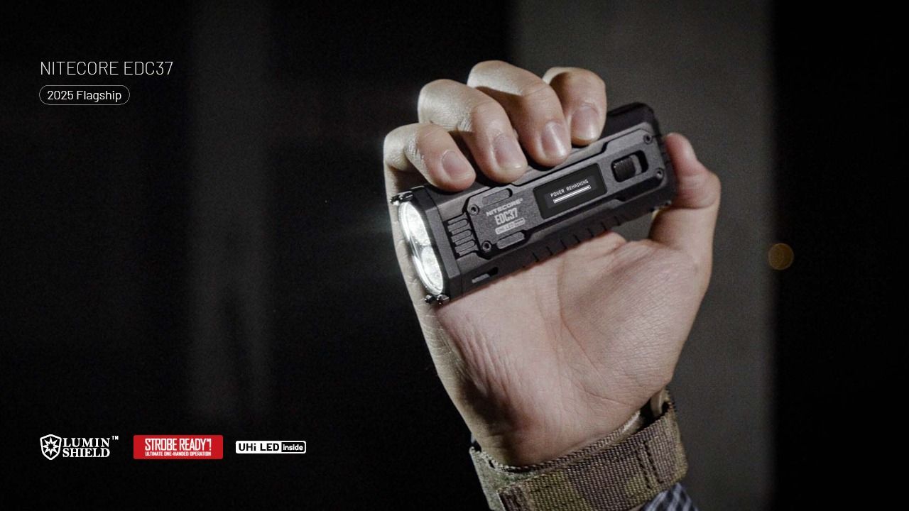 NITECORE EDC37 8000LM USB-C uppladdningsbara ficklampor
