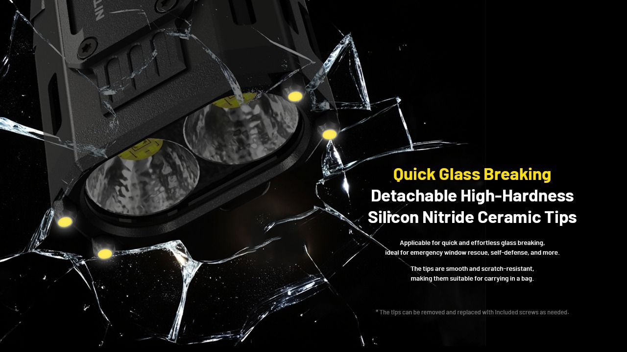 NITECORE EDC37 8000LM USB-C uppladdningsbara ficklampor