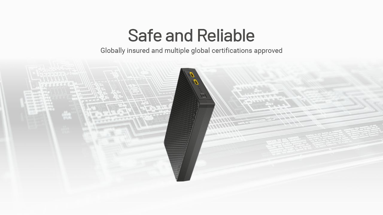 Nitecore NB20000 Gen3 Powerbank Dubbel USB-C-portar 20000mAh Snabbladdning Lättvikt Resekamrat