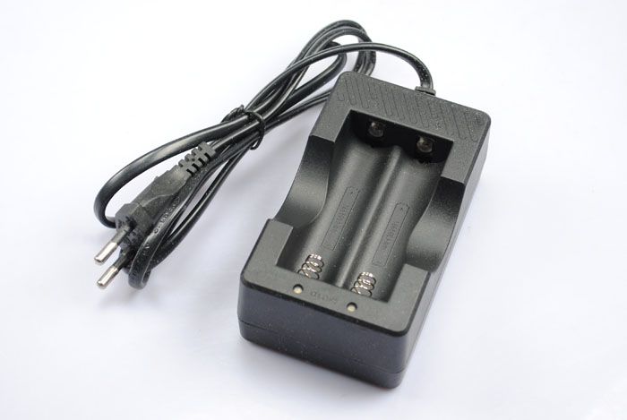 Effektiv OEM-laddare för 2x18650 svart med överladdningsskydd säker internationell användning ULTRAFIRE