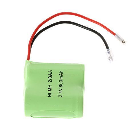 Miljövänligt 2,4V 2/3 AA 800mAh Ni-MH uppladdningsbart batteri för elektroniska enheter och barnleksaker