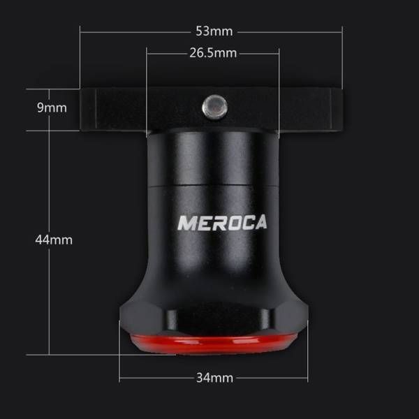 MEROCA MX2 Smart Sensor Broms- och Bakljus USB-laddning Högeffekts-LEDs för Bergs- och Landsvägscykel Säkerhet