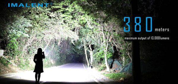 IMALENT MS03 XHP70 EDC Ficklampa 13000 Lumen med 324 Meters Räckvidd Lättvikt Hållbar för Utomhusäventyr