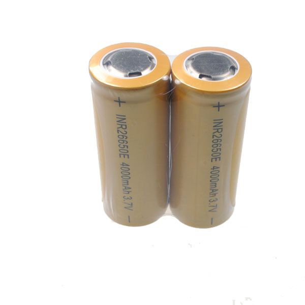 UltraFire 26650 4000mAh Högkapacitets Litiumjonuppladdningsbart Batteri Miljövänligt för Högströmsenheter
