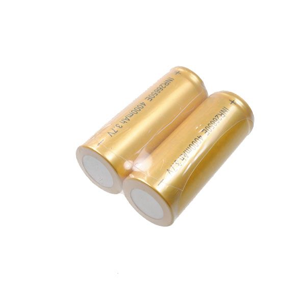 UltraFire 26650 4000mAh Högkapacitets Litiumjonuppladdningsbart Batteri Miljövänligt för Högströmsenheter