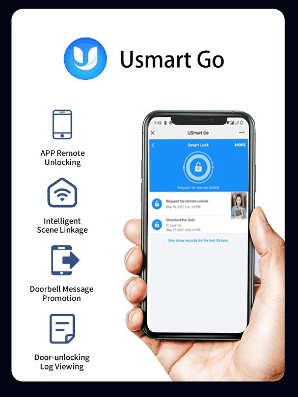 3D Face Smart Dörrlås med Säkerhetskamera Monitor Fingeravtrycksskanning Smart Home Security Avancerad Teknologi