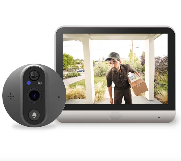 Tuya Smart 1080P WiFi titthålsvideokamera med PIR rörelsedetektor och nattvision för hemsäkerhet